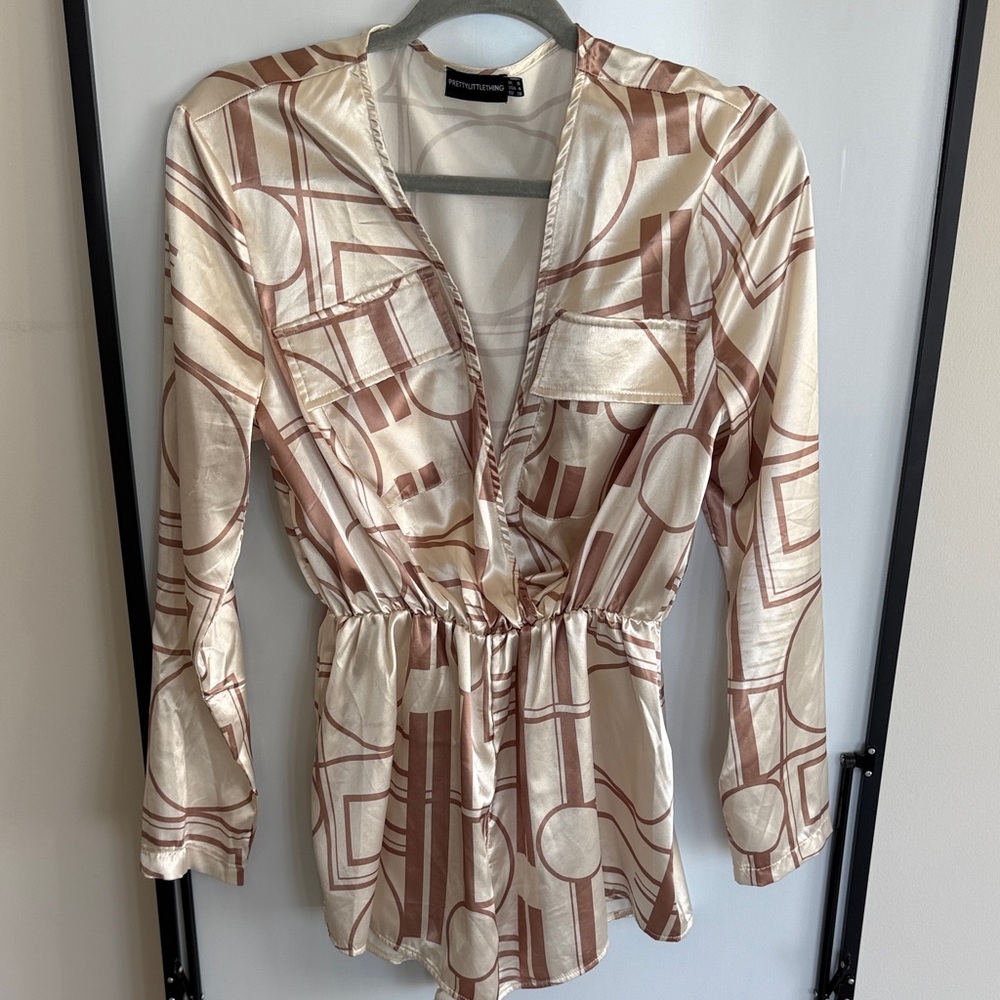 PrettyLittleThing Silky Romper